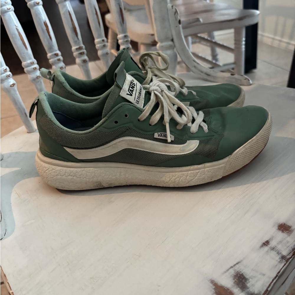 Vans Men's Olive Green Sneakers